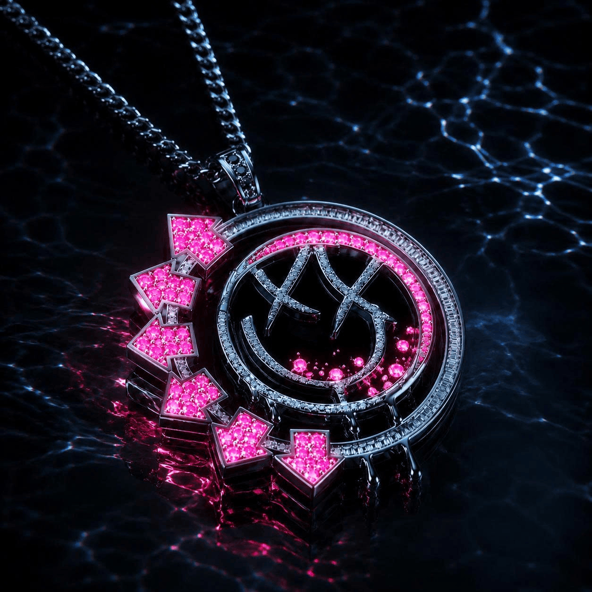 BLIK Solid Gold Chain with Diamond Pendant BMD