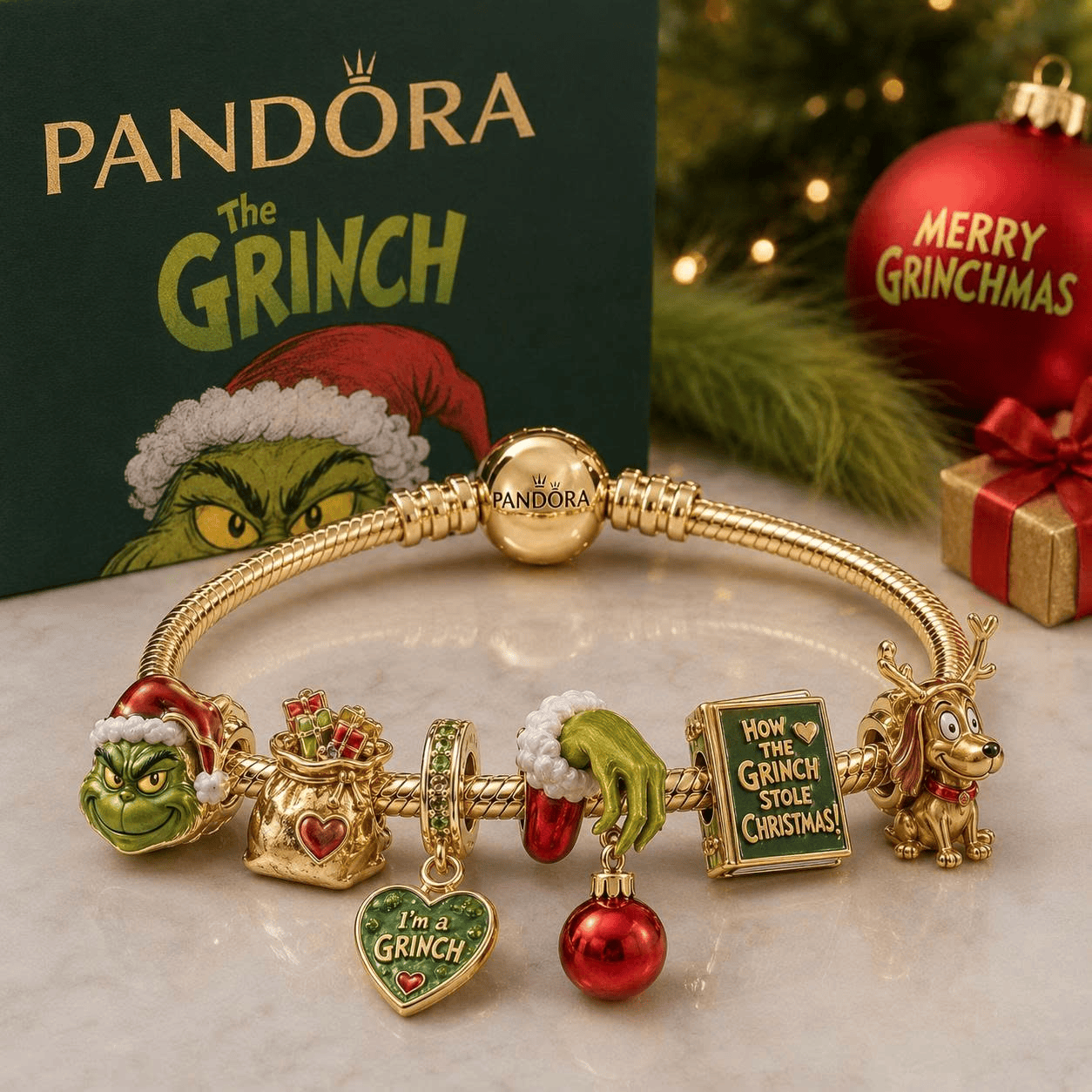 TGR Gold Charm Bracelet Set VTH
