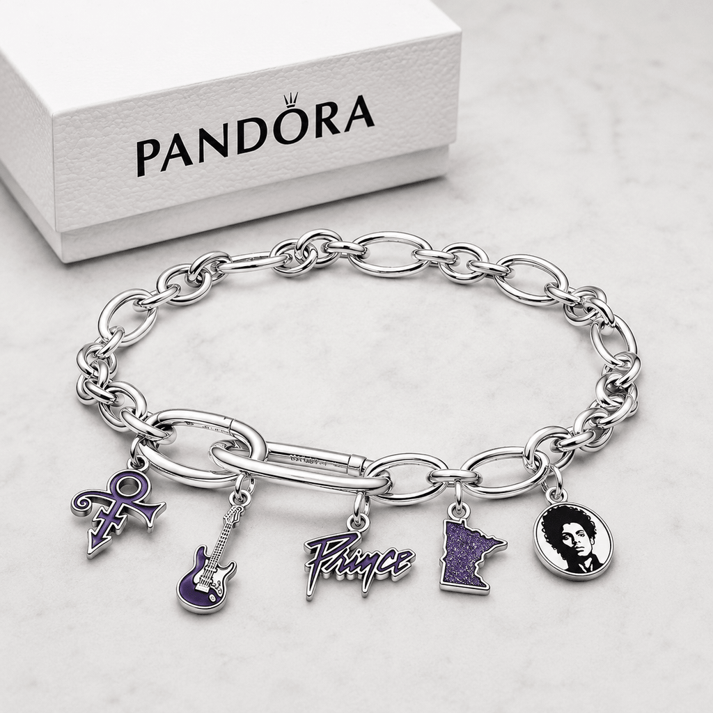 PRCE Silver Charm Bracelet Set BMD