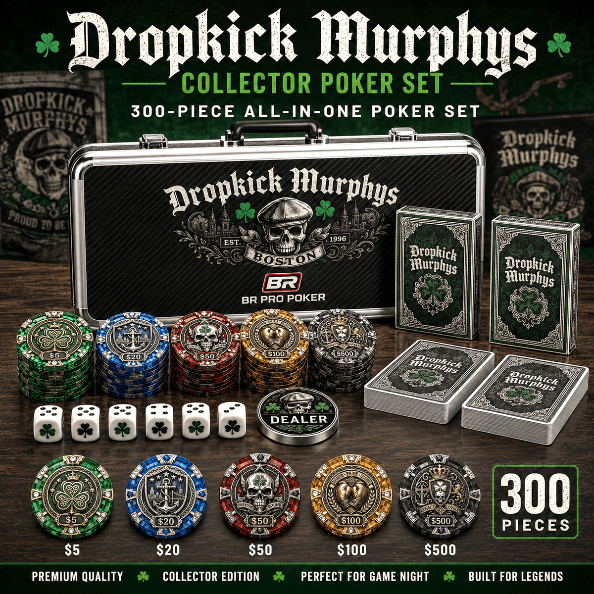Premium DKMP Collectible Poker Tokens Set LNTH