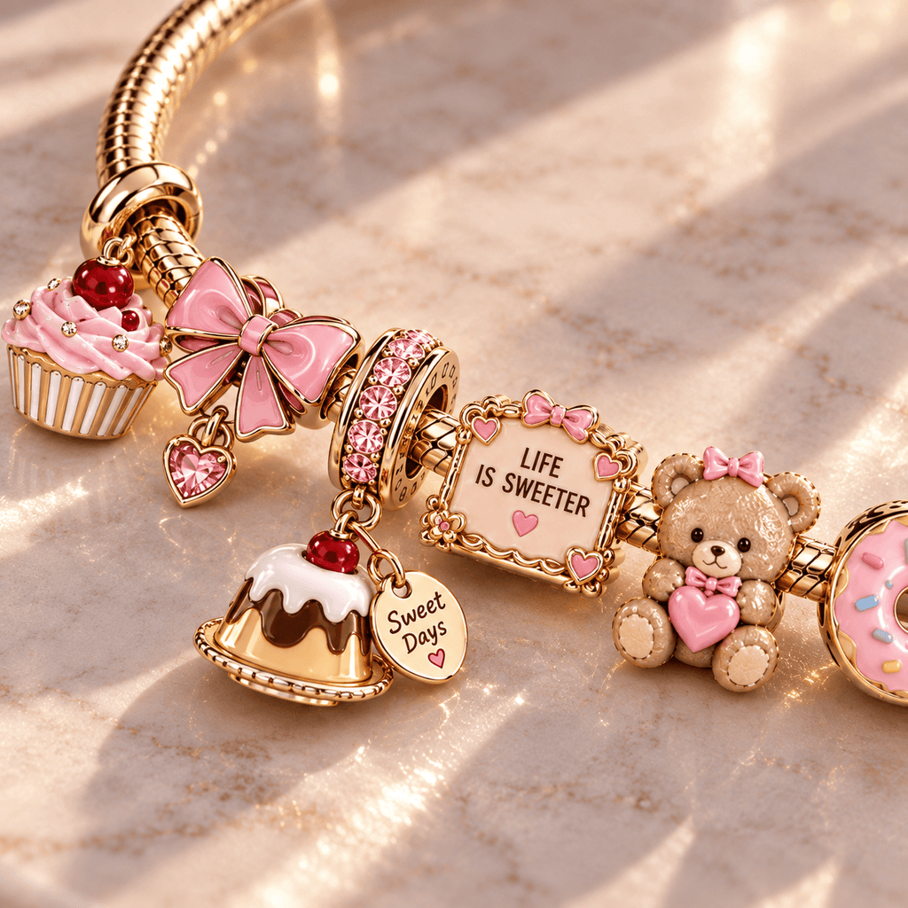 SWDS Gold Charm Bracelet Set PTT