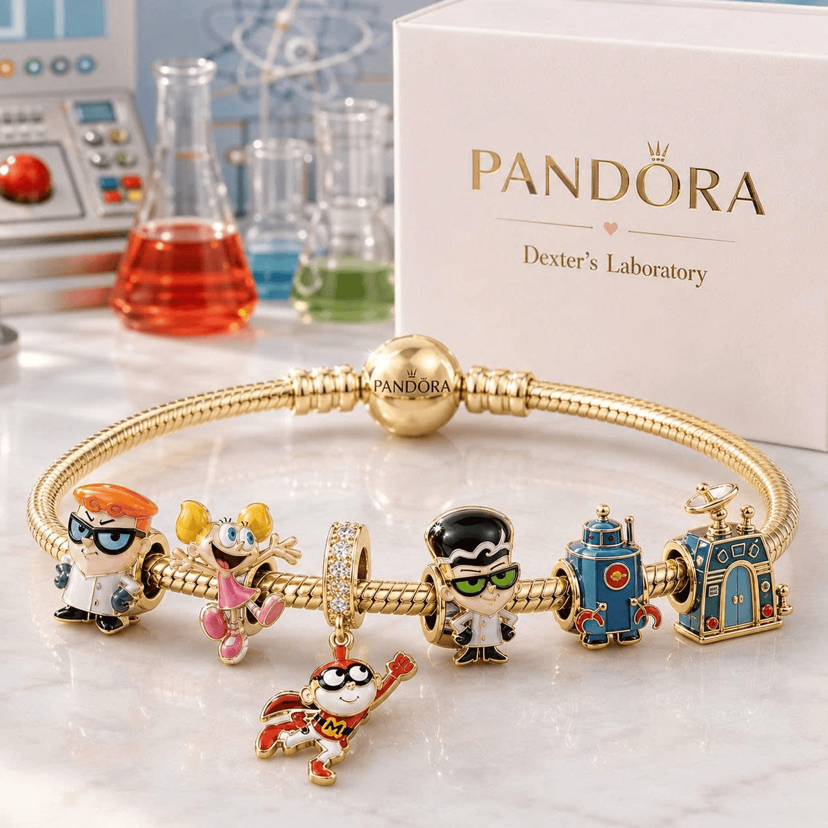 DEX Gold Charm Bracelet Set VTH