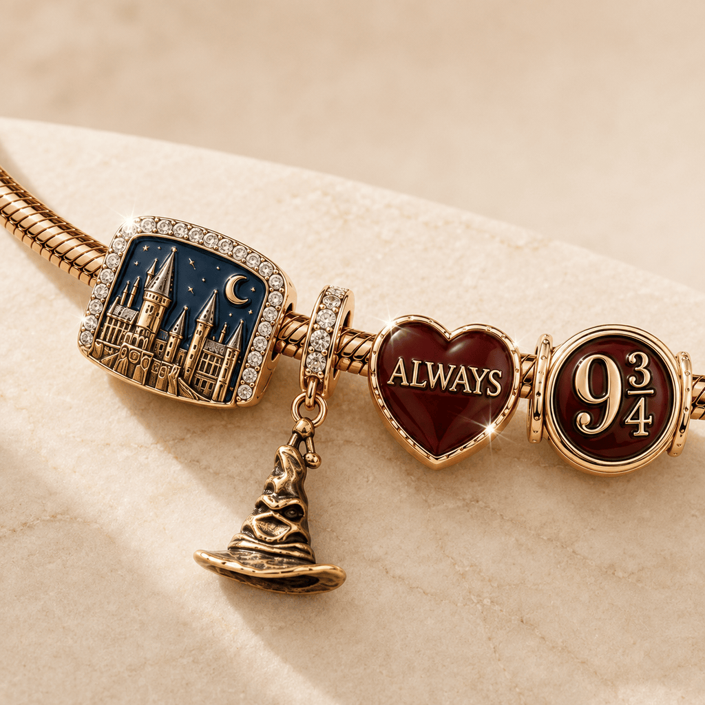HRP Rose Gold Charm Bracelet Set TMH