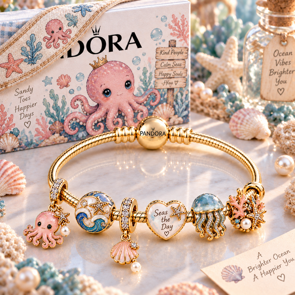OTP Gold Charm Bracelet Set PTT