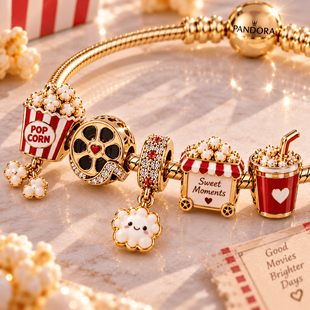 PPC Gold Charm Bracelet Set PTT