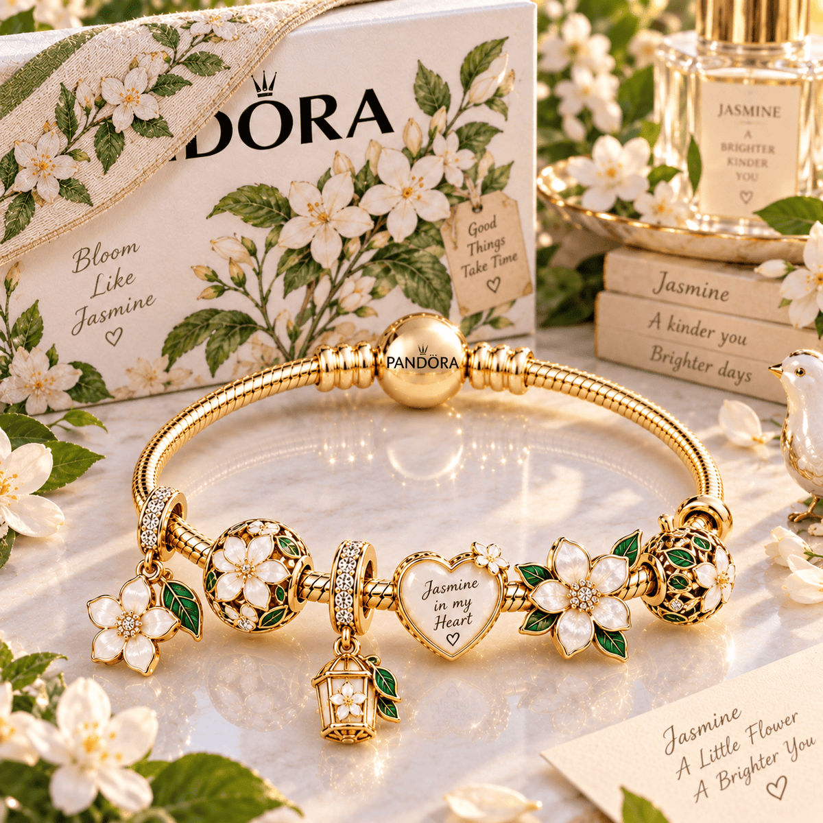 JMI Gold Charm Bracelet Set PTT