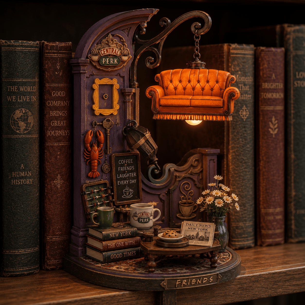 Premium FRS Bookshelf Figurines Lamp NTNA
