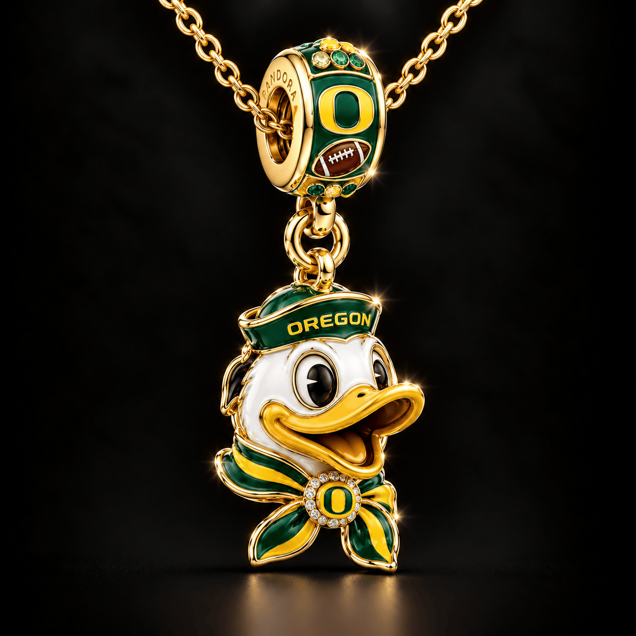 ORD Solid Gold Chain with Diamond Pendant BMD