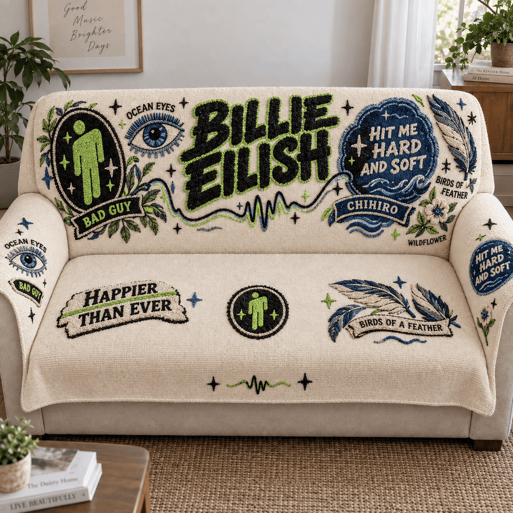 BLE Tufted Sofa Cover & Pillow Set HTTT