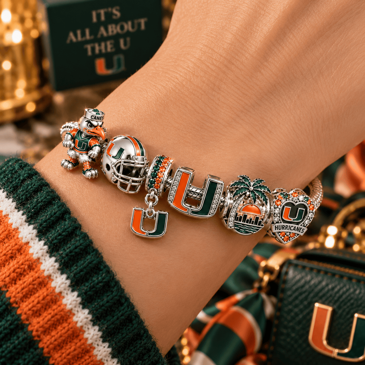 MHC Silver Charm Bracelet Set NTTB