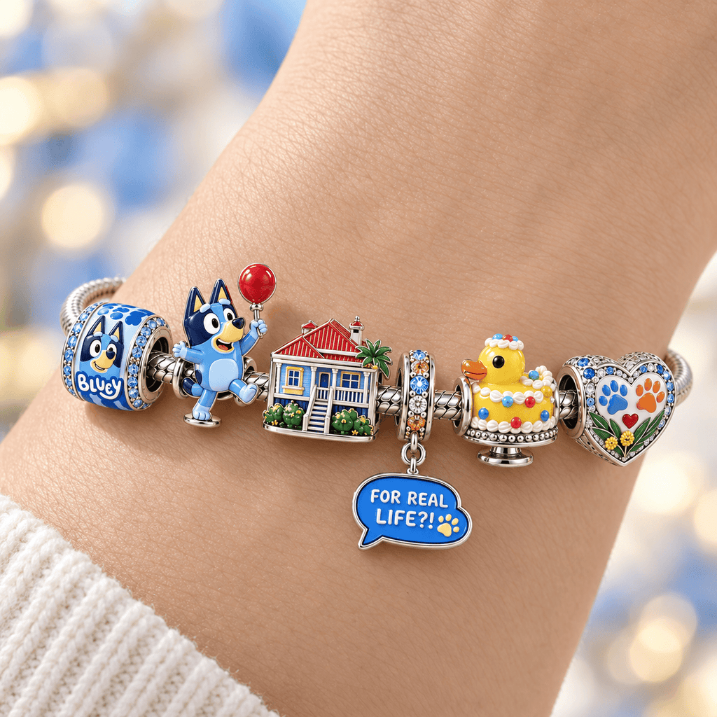BLU Silver Charm Bracelet Set HQH