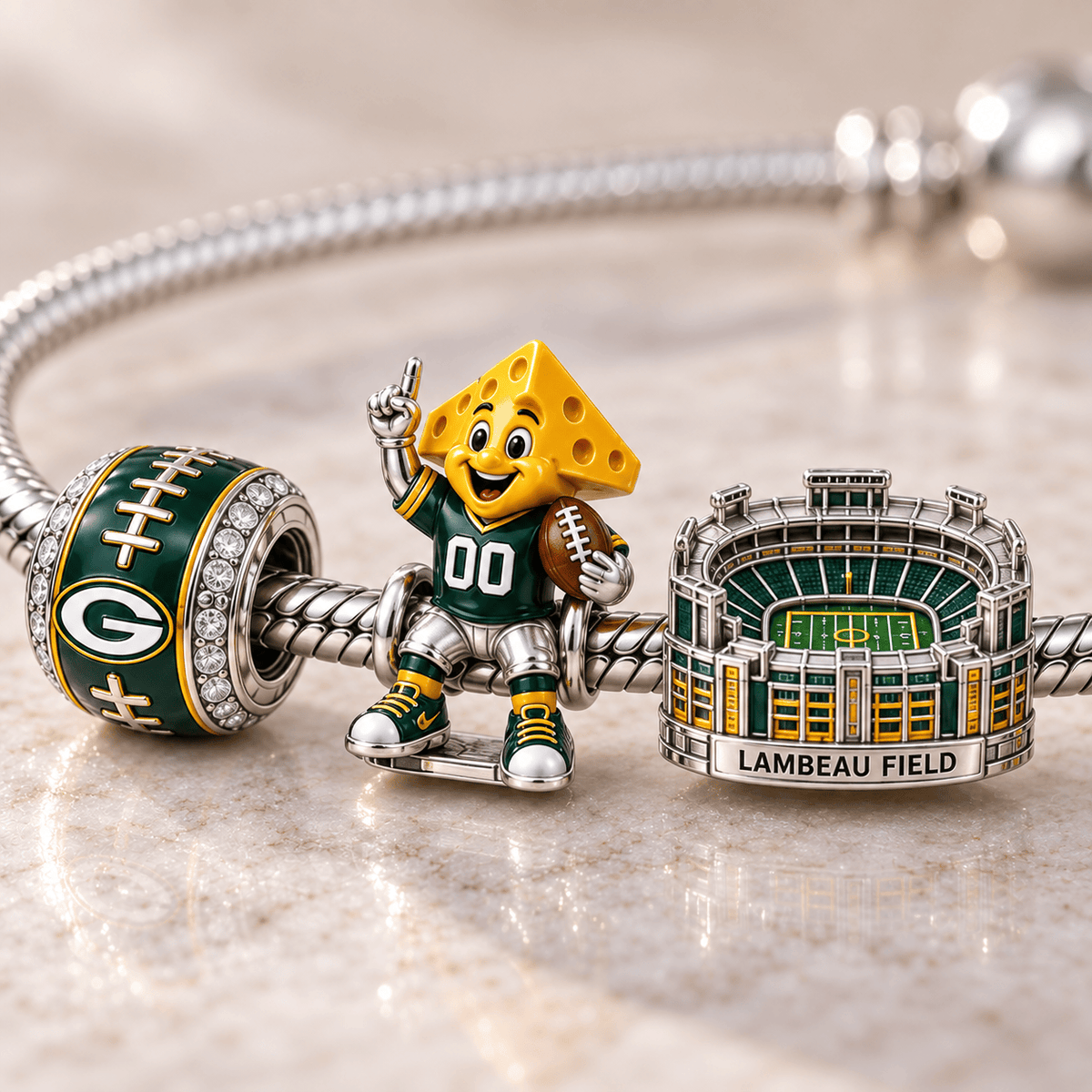 GBP Silver Charm Bracelet Set HQH