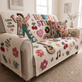 HSL Tufted Sofa Cover & Pillow Set DNBN