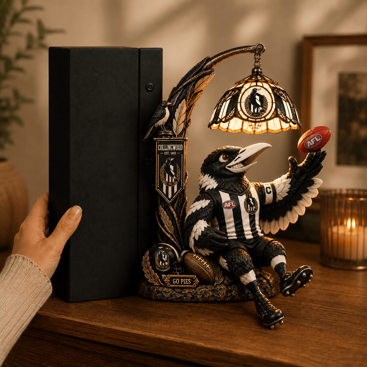 Premium CMW Bookshelf Figurines Lamp PDL