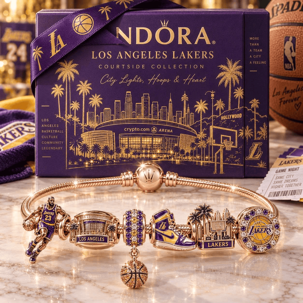LAL Gold Charm Bracelet Set NHVH