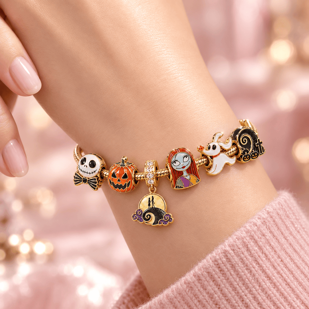 TNBC Gold Charm Bracelet Set VTH