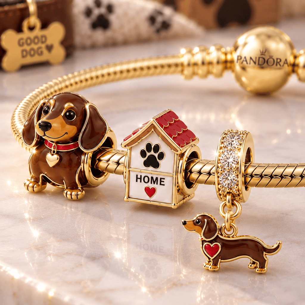 DSH Gold Charm Bracelet Set VTH