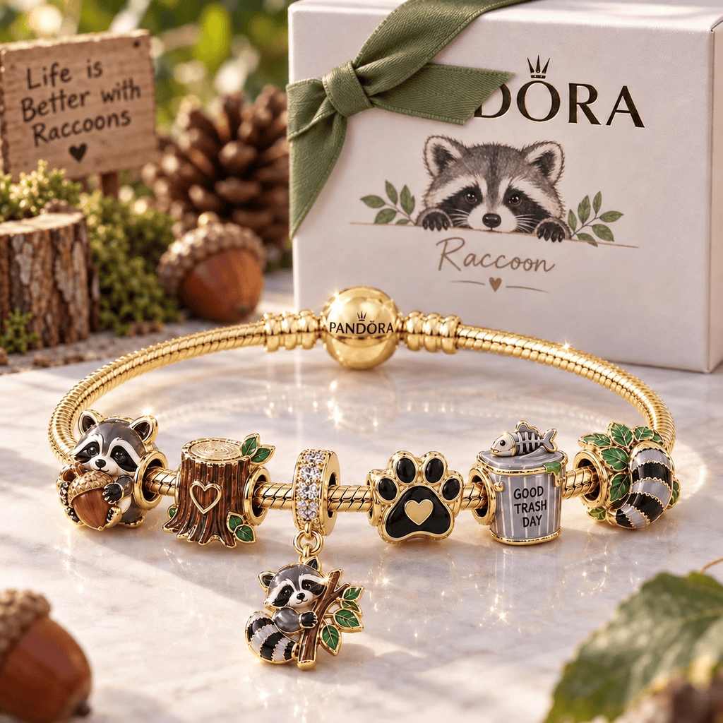 RCC Gold Charm Bracelet Set VTH