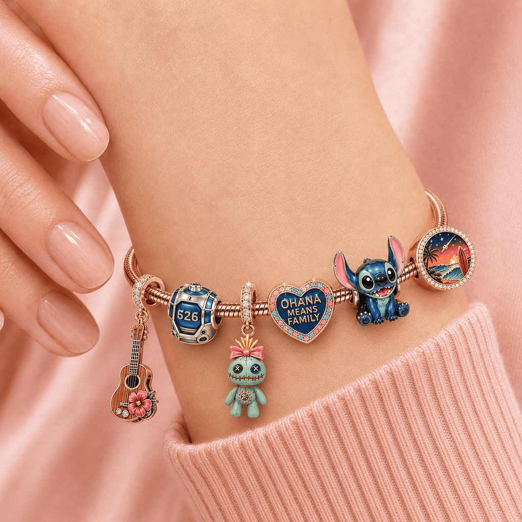 STC Rose Gold Charm Bracelet Set TMH