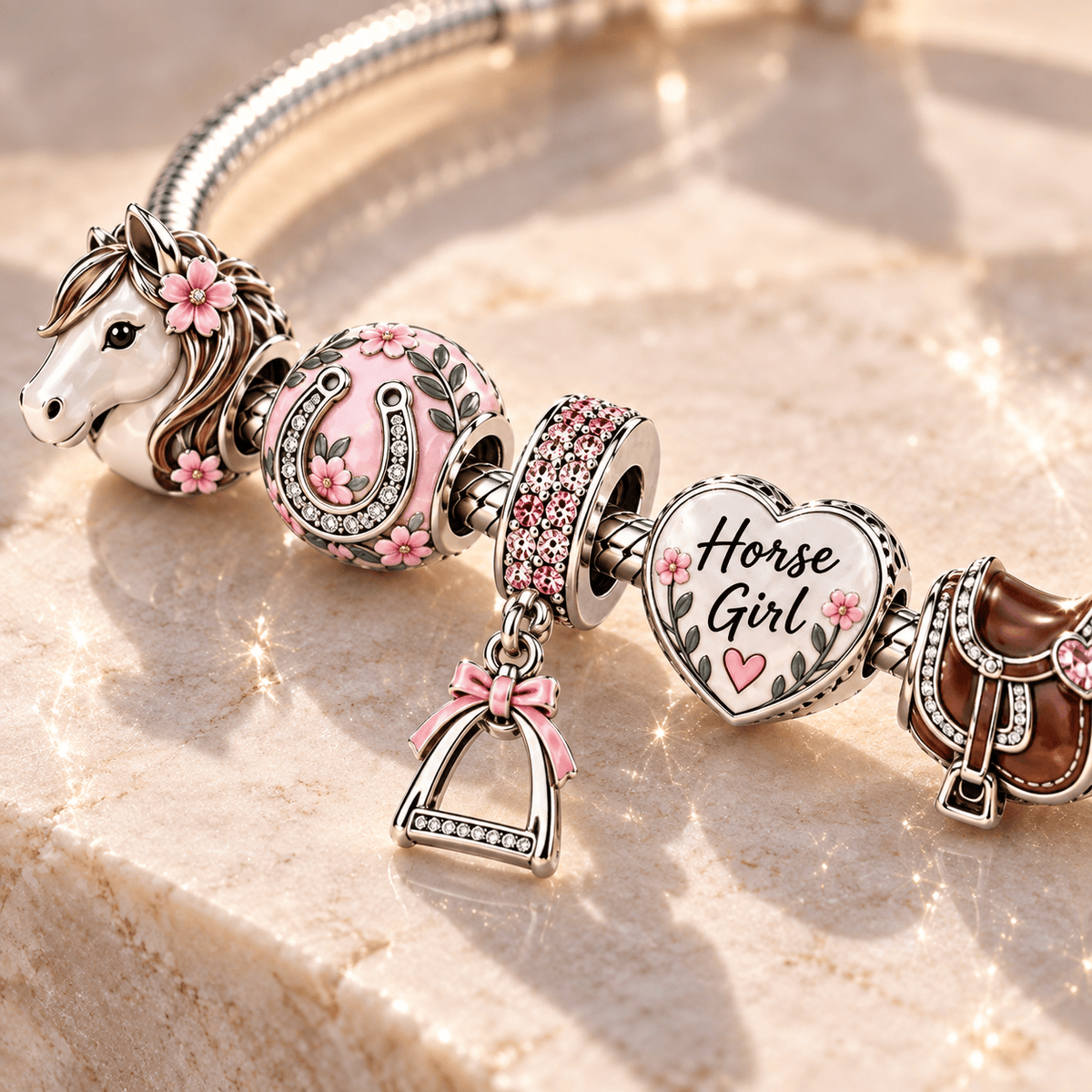 HG Silver Charm Bracelet Set TTN