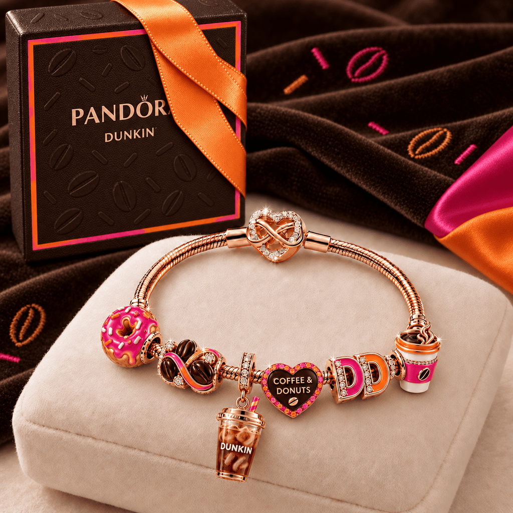 DKDN Rose Gold Charm Bracelet Set TMH