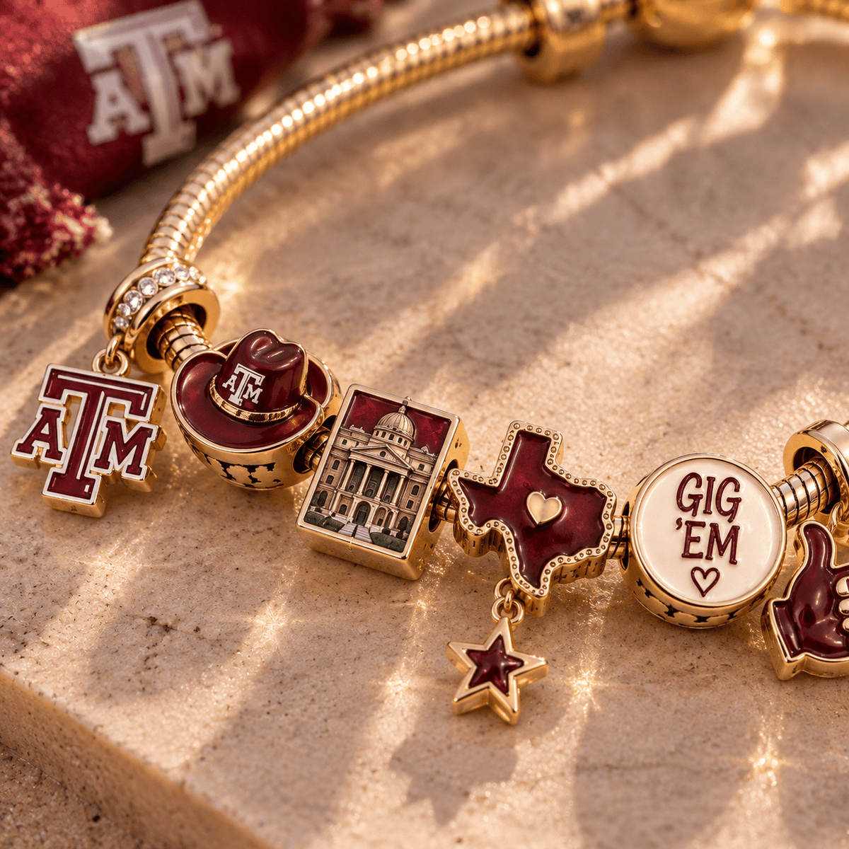 TAMA Gold Charm Bracelet Set TTN