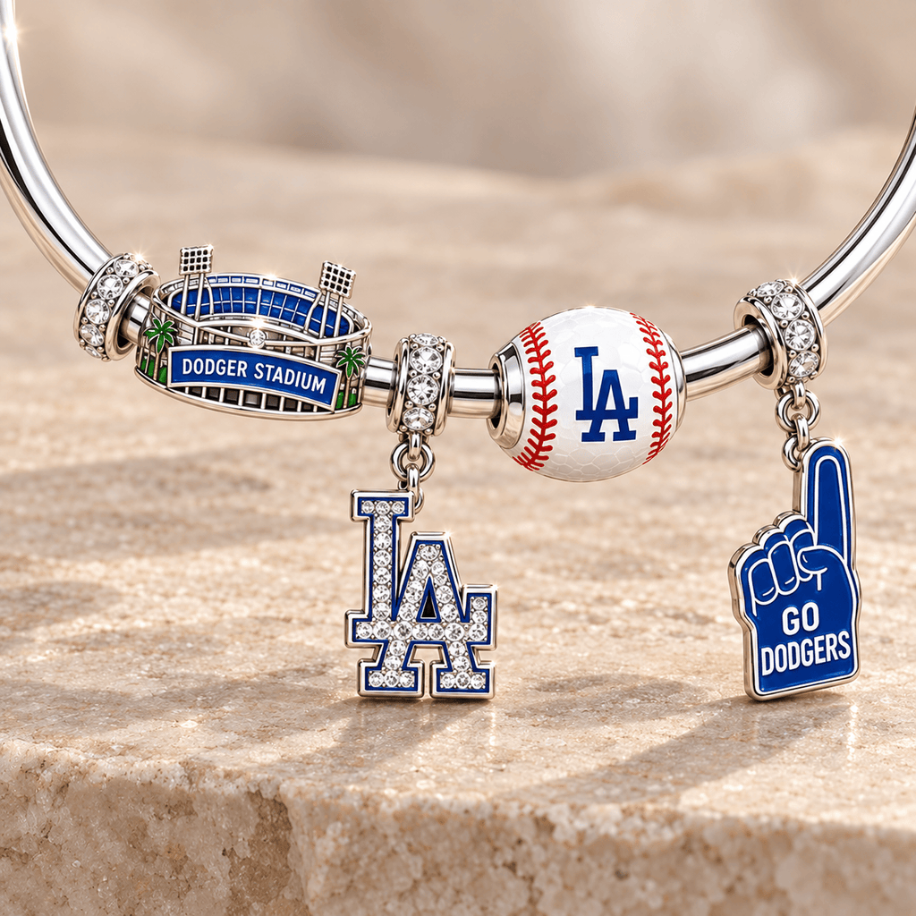 LAD Silver Charm Bracelet Set TMH