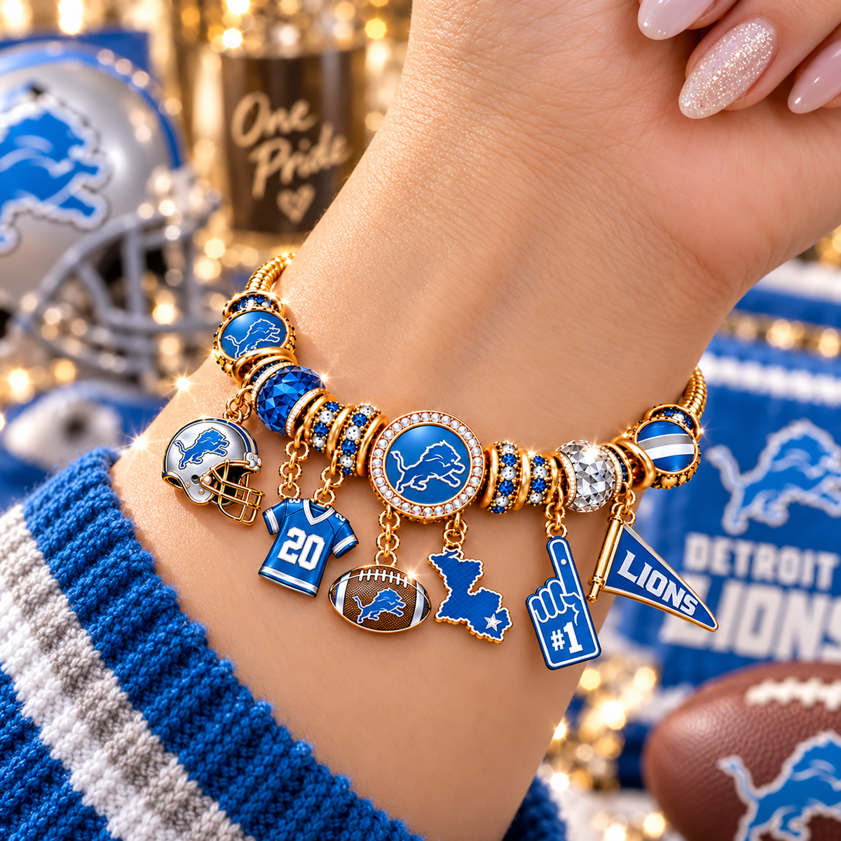 DTL Gold Charm Bracelet Set PNPA