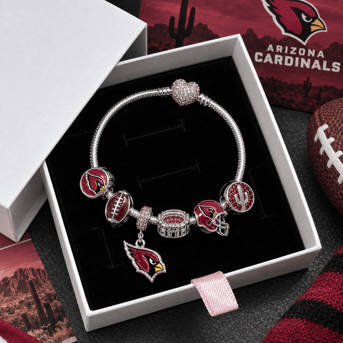 ARCD Silver Charm Bracelet Set VTH
