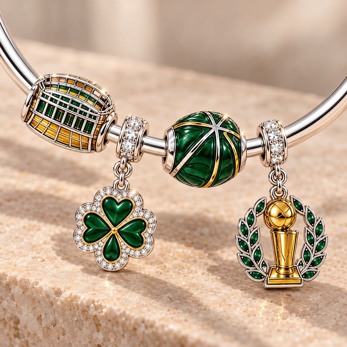 BNCS Silver Charm Bracelet Set TMH
