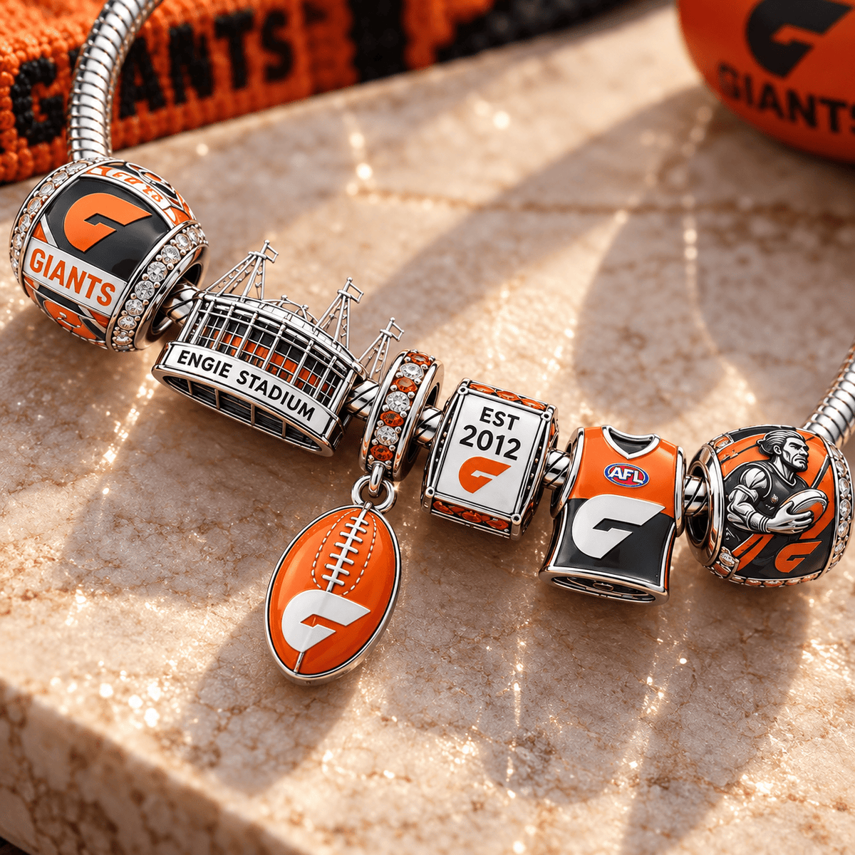GWS Silver Charm Bracelet Set PTT