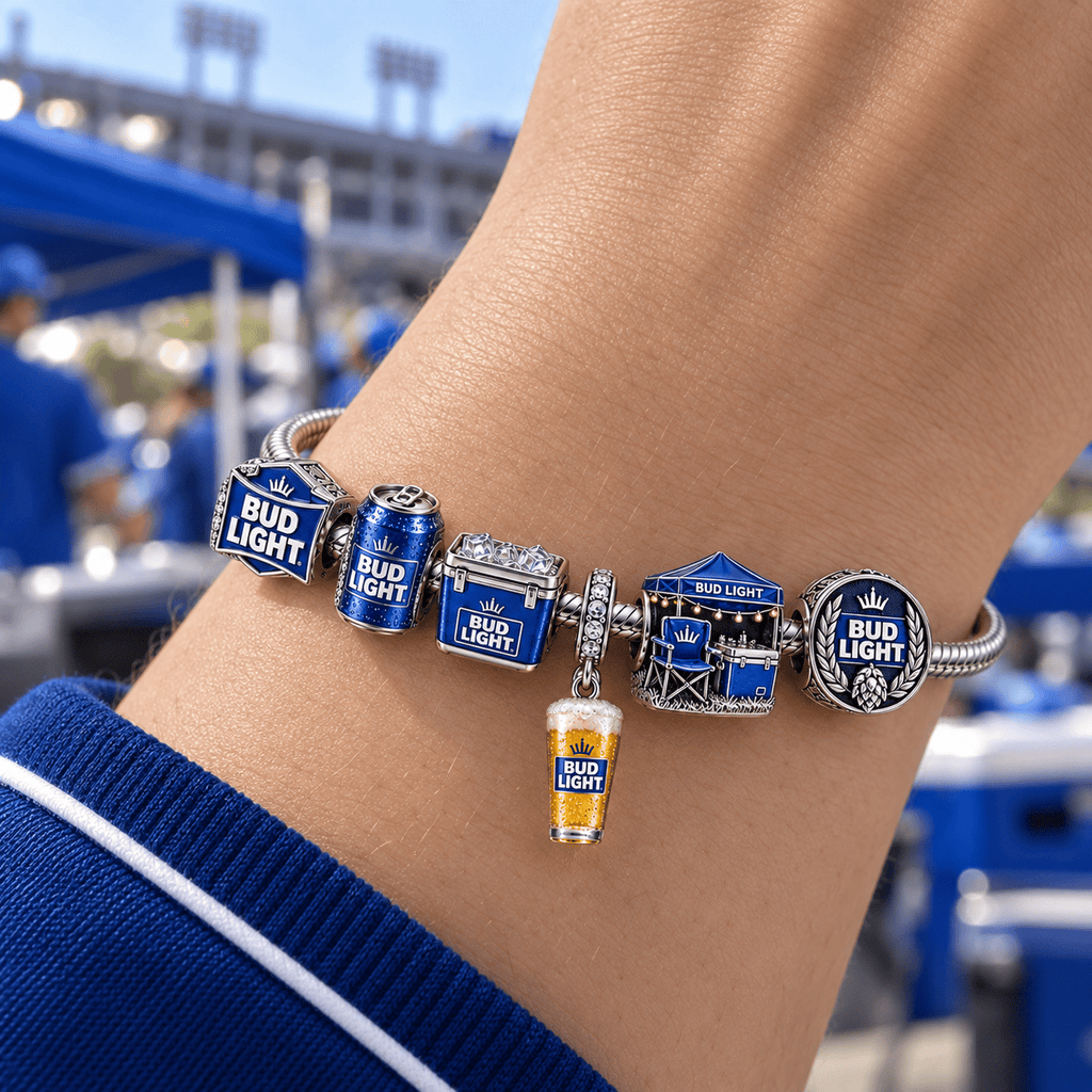 BDLT Silver Charm Bracelet Set PTT